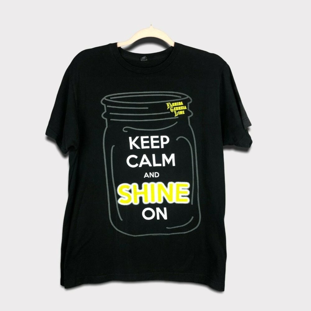 Tultex Florida Georgia Line black & yellow “get your shine on” tour graphic tee